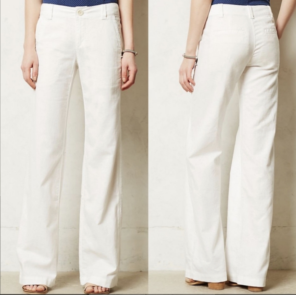 Anthropologie Pilcro and the Letterpress Wide Leg Linen Pants | 14